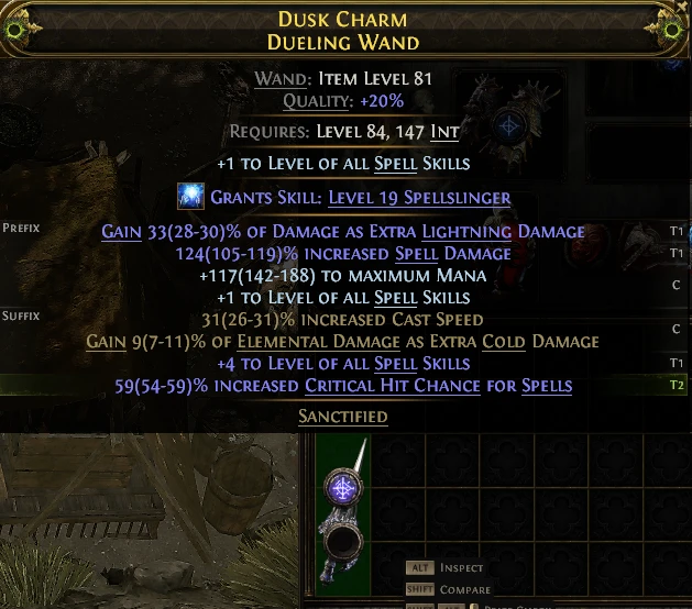DUSK CHARM DUELING WAND