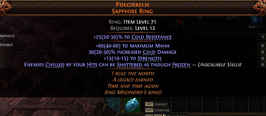 POLCIRKELN SAPPHIRE RING
