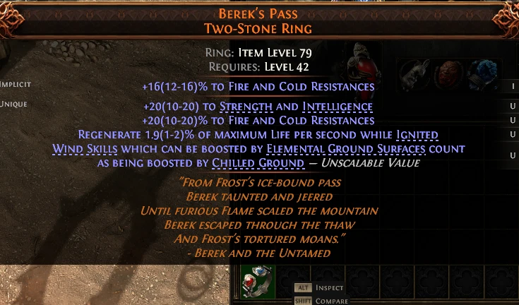 BEREK'S PASS TWO-STONE RING