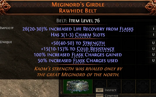 MEGINORD'S GIRDLE RAWHIDE BELT
