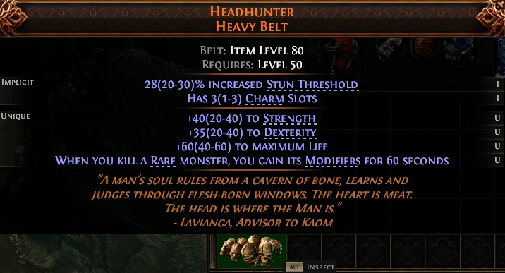 HEADHUNTER HEAVY BELT