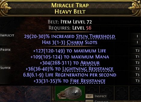 MIRACLE TRAP HEAVY BELT