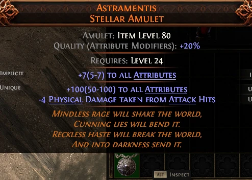 ASTRAMENTIS STELLAR AMULET