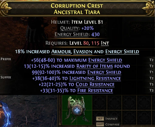CORRUPTION CREST ANCESTRAL TIARA