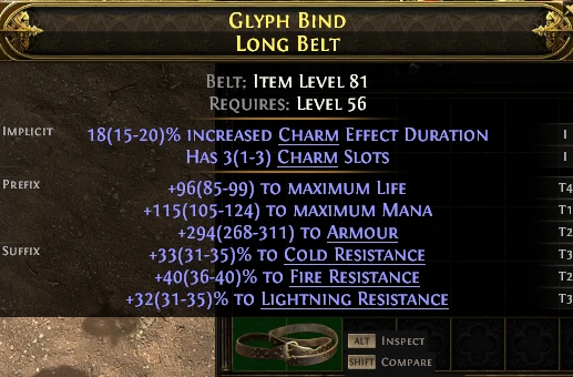 GLYPH BIND LONG BELT