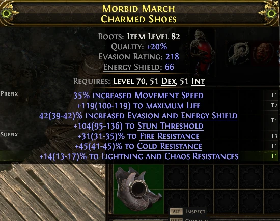 MORBID MARCH CHARMED SHOES