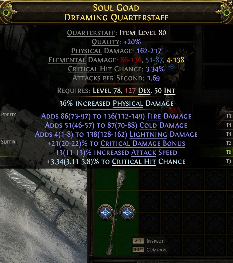 SOUL GOAD DREAMING QUARTERSTAFF