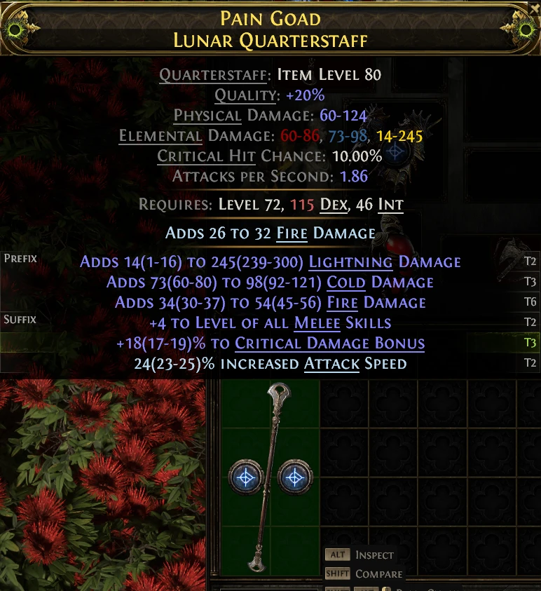 PAIN GOAD LUNAR QUARTERSTAFF