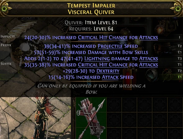 TEMPEST IMPALER VISCERAL QUIVER JIMIT