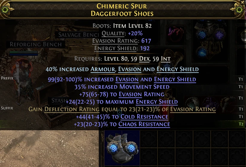 CHIMERIC SPUR DAGGERFOOT SHOES