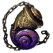 Forsaken Bangle Amethyst Charm