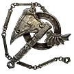 The Fall of the Axe Silver Charm